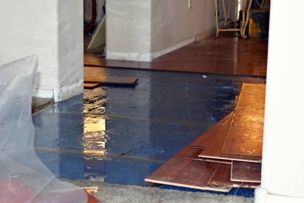 Professional Sewage Cleanup technician working in Kensal, ND